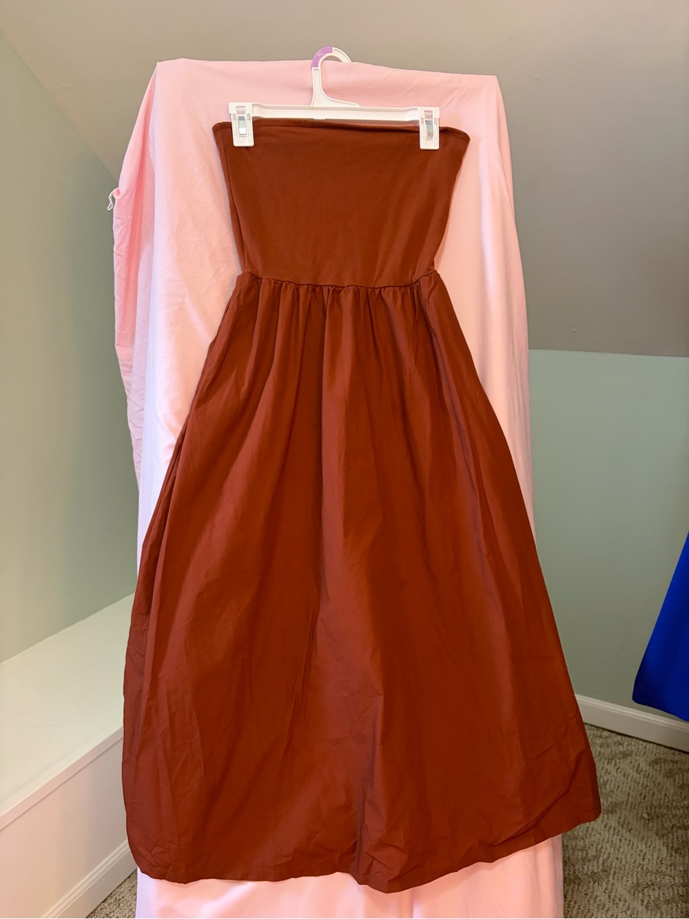 Gap Women’s Strapless or with straps Rust Red Dress size small